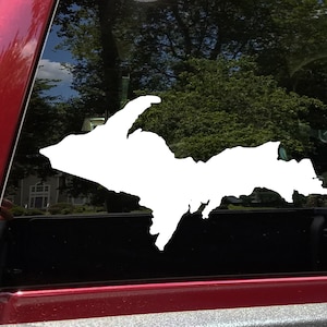 Upper Peninsula Michigan Vinyl Decal - Yooper The U.P. - Die Cut Sticker