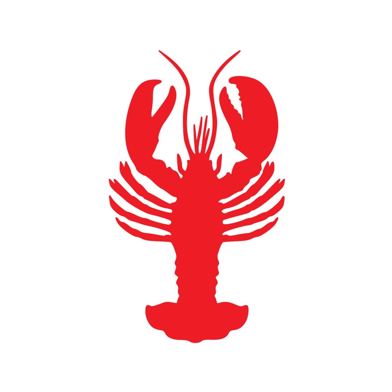 Lobster Vinyl Decal Sticker Claws Crayfish Crab Tail Rock - Etsy