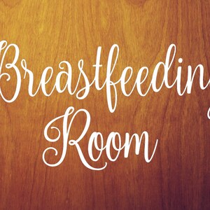 BREASTFEEDING ROOM Vinyl Decal Sticker Nursing Door | Etsy