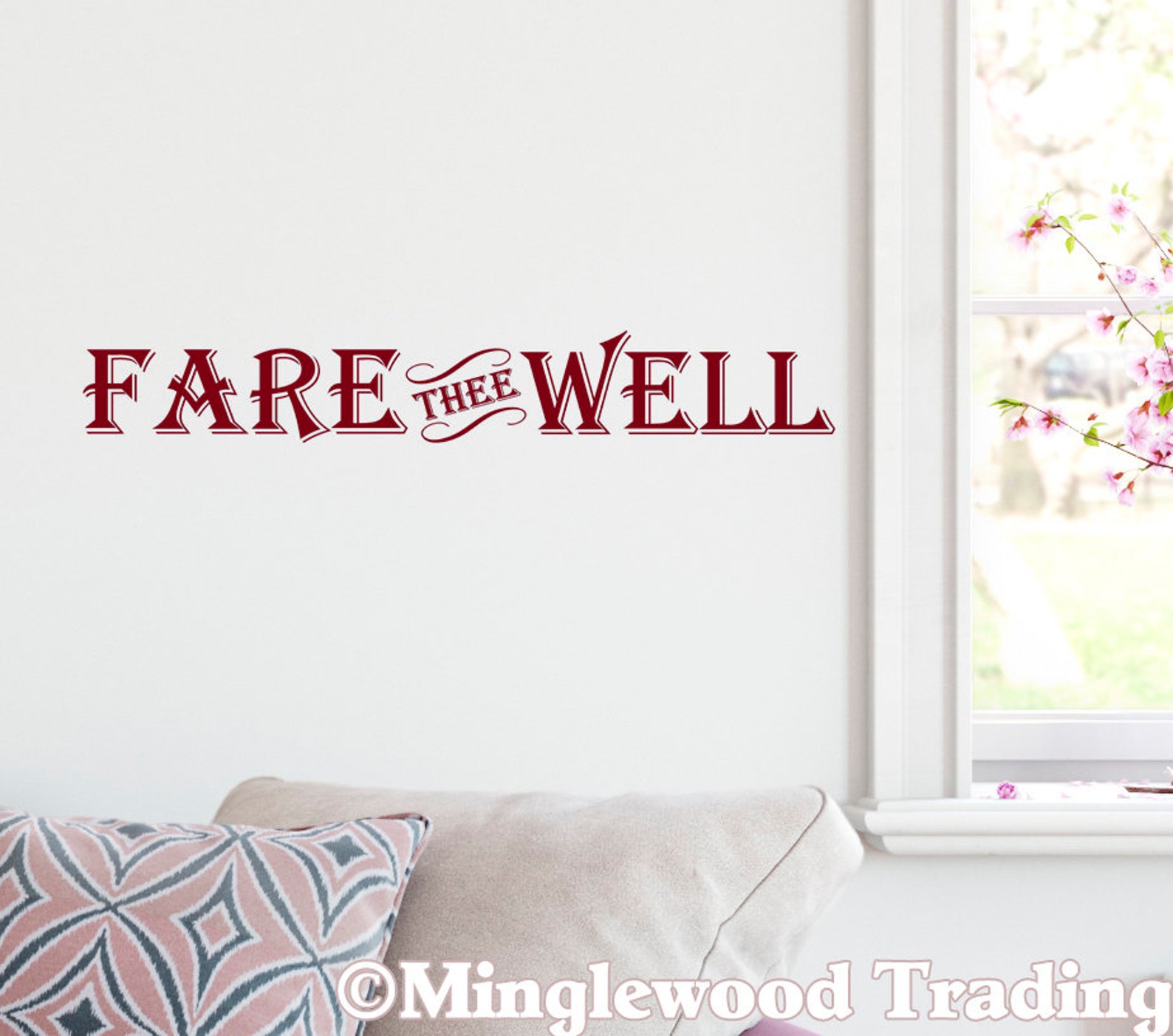 Fare Thee Well Vinyl Decal Sticker Wall Decor Etsy