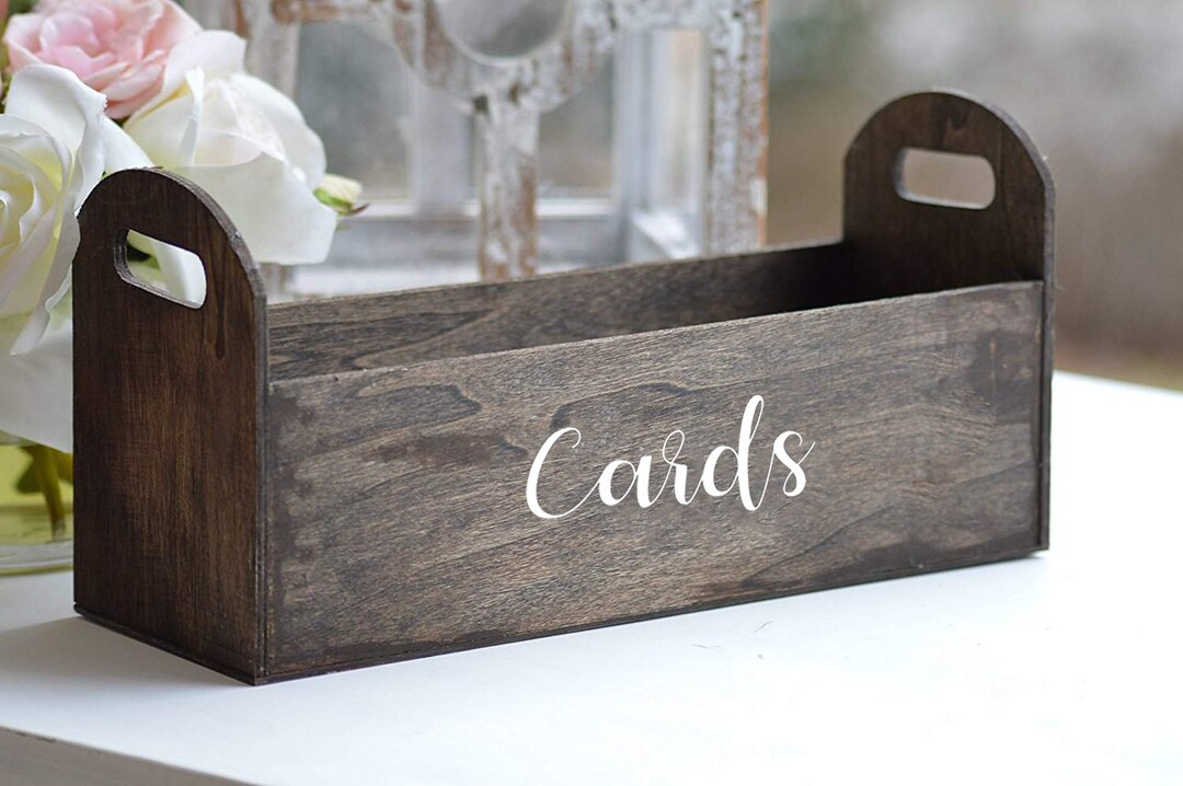Cards Vinyl Decal Sticker - V1 - Temporary Event Gift Card Box Label ...
