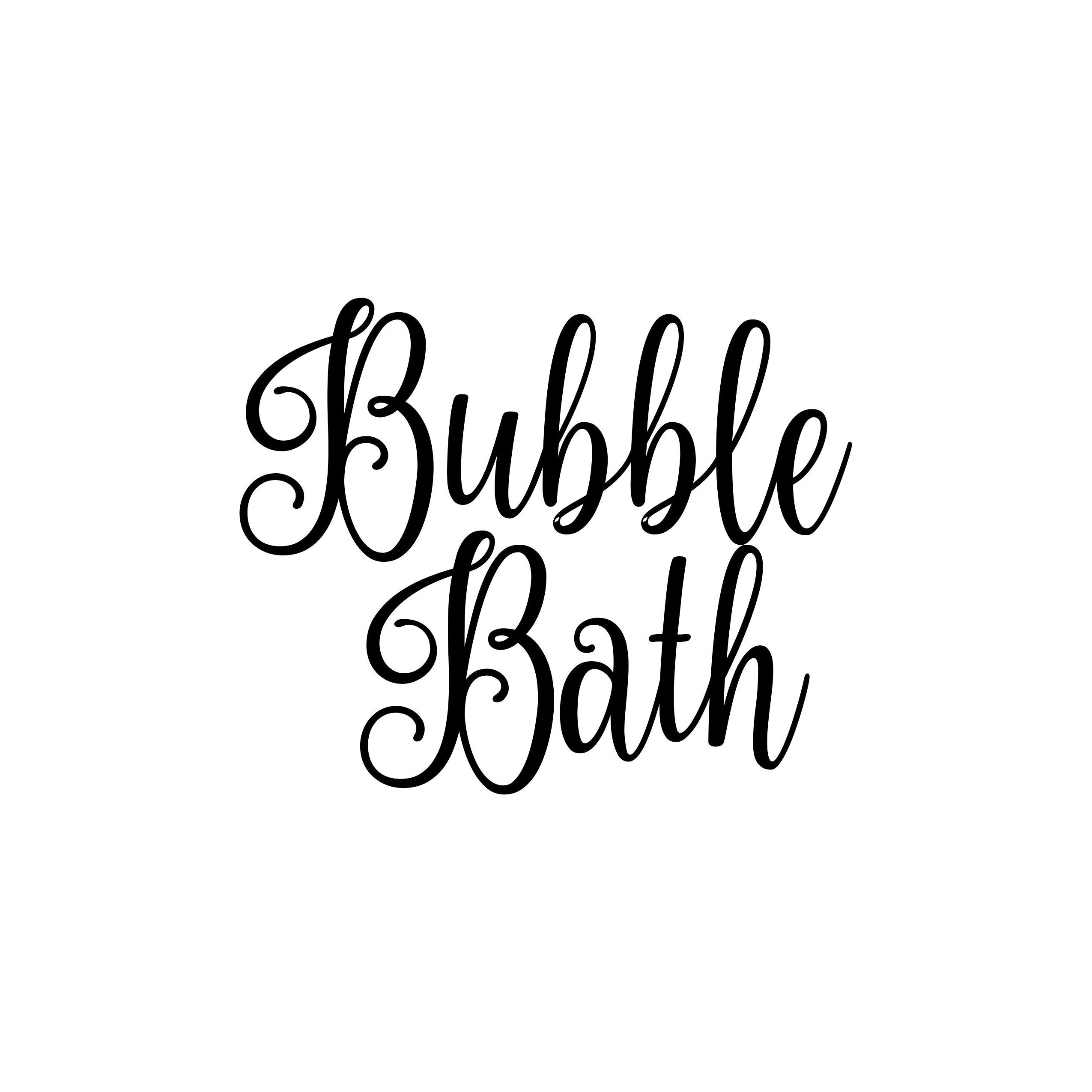 BUBBLE BATH Vinyl Sticker Bathroom Home Organization Label Etsy