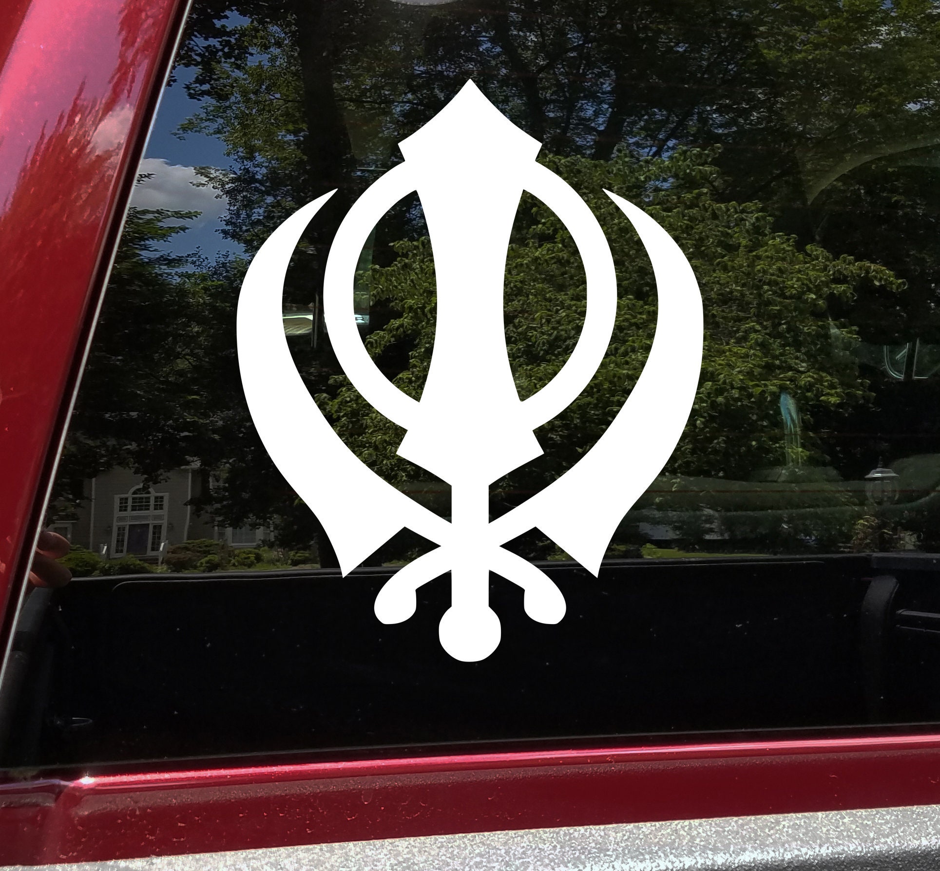 Ek Onkar Sikh Punjabi Decal Sticker Symbol For Car Van Window