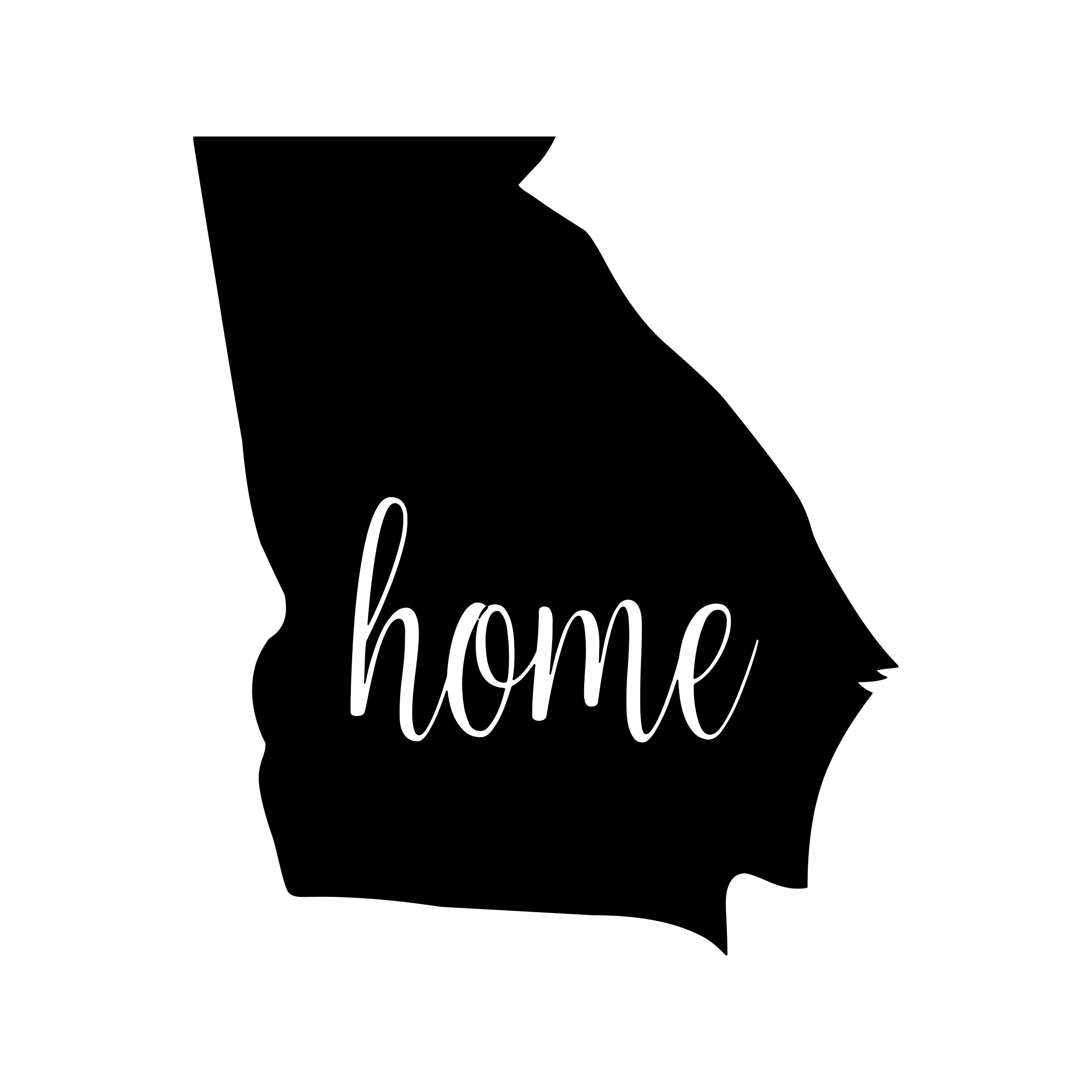 State Vinyl Decal Sticker 5 X 6 Home GA Etsy