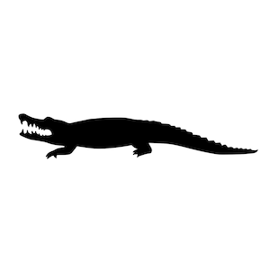 Alligator Crocodile Vinyl Decal - American Chinese Gator - Die Cut Sticker