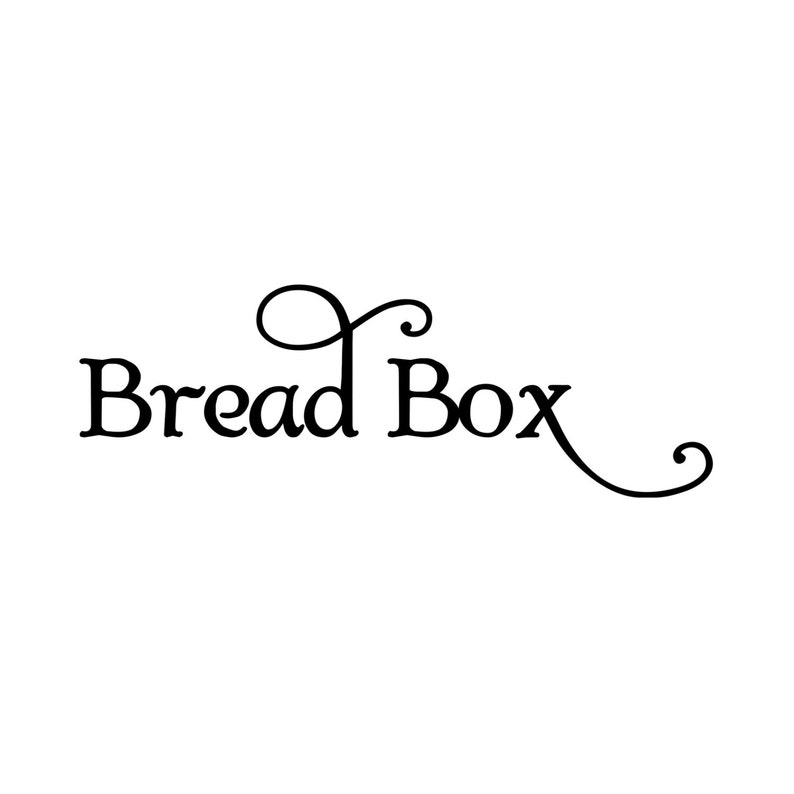 BREAD BOX Vinyl Decal Sticker Label Kitchen Breadbox Bread Etsy