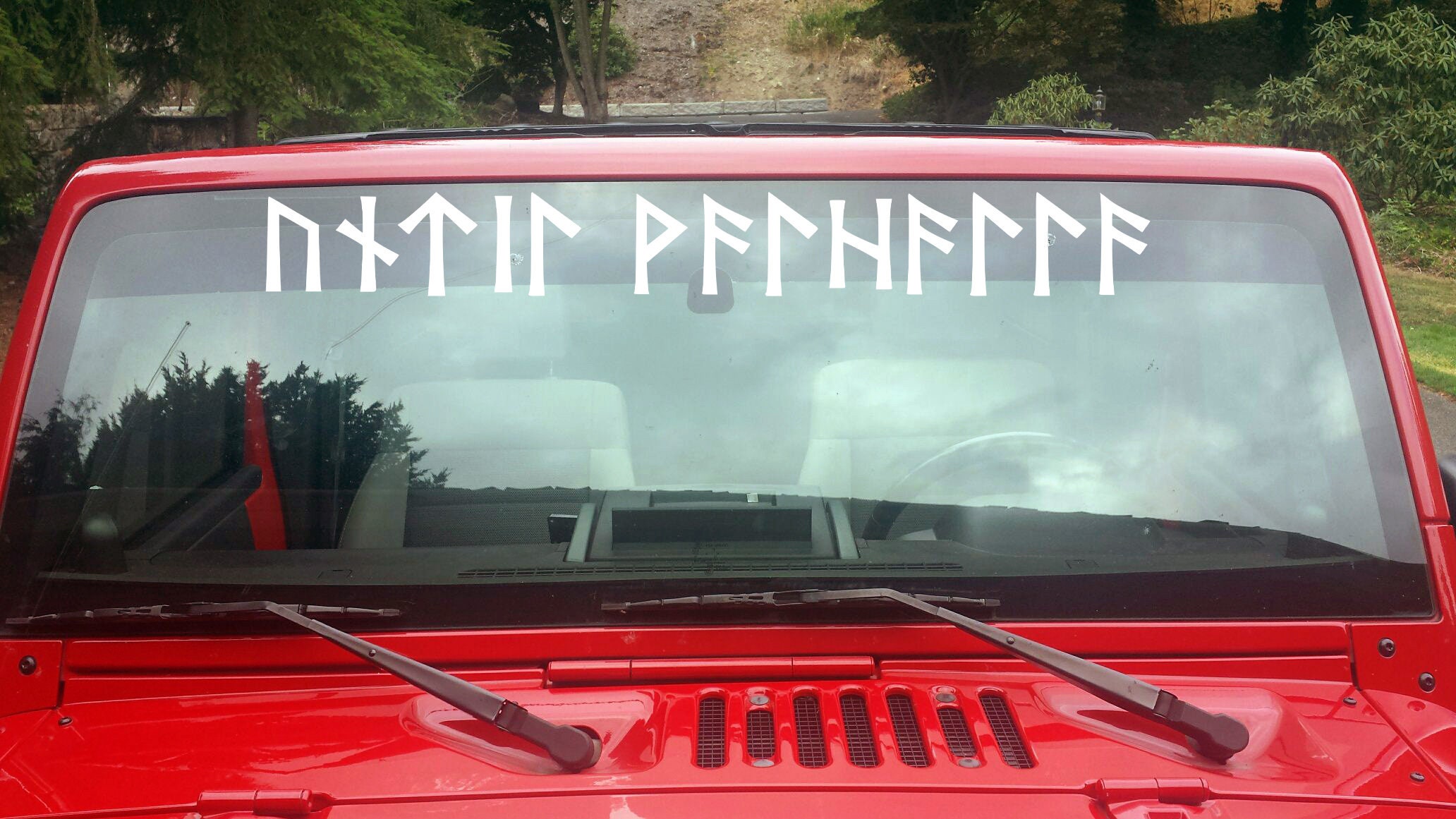 Until Valhalla in Norse Runes Vinyl Decal - Viking Futhark - Die Cut ...