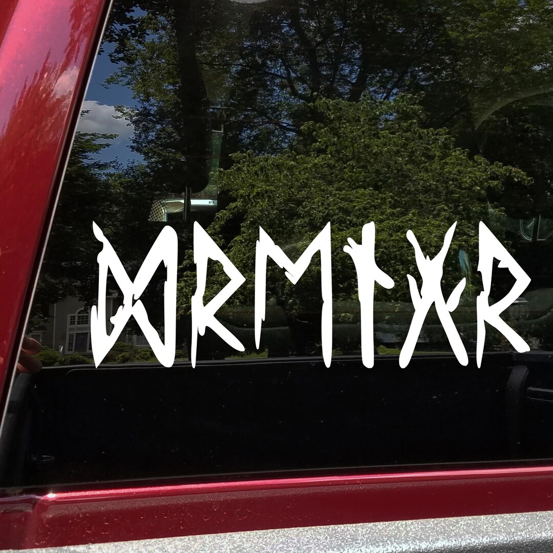 Drengr in Norse Viking Futhark Runes V1 Vinyl Decal Brave Honorable ...