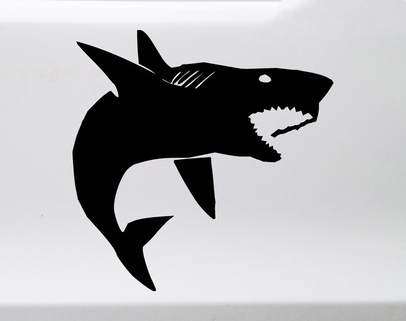 Shark Vinyl Decal Mako Tiger Great White Die Cut Sticker - Etsy