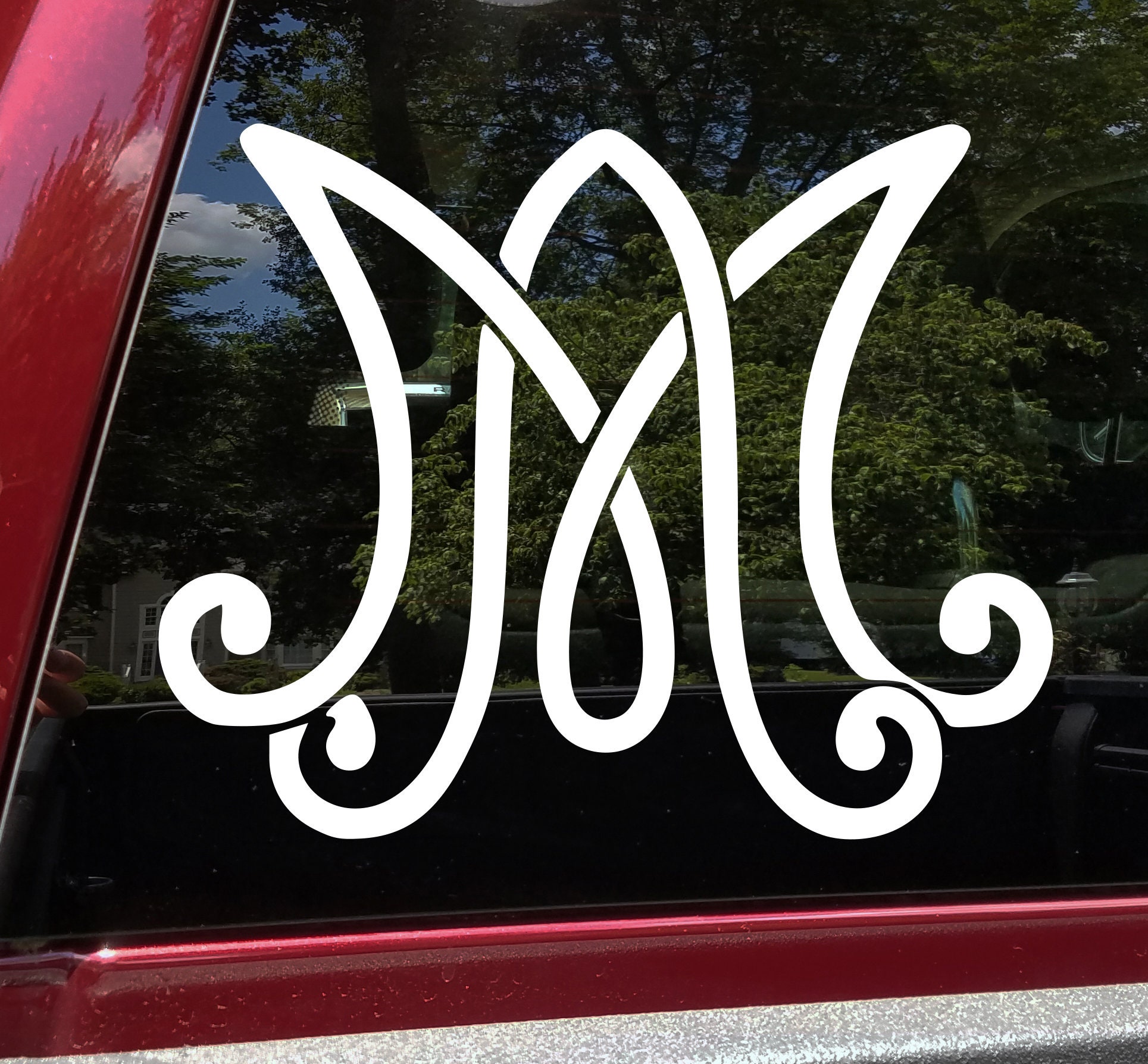 Auspice Maria Monogram Vinyl Decal V3 - Virgin Mary Ave - Die Cut ...