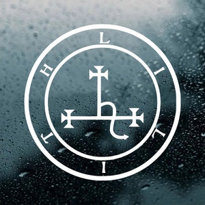 Sigil of Lilith Vinyl Decal V1 - Dark Moon Feminine Strength - Die Cut Sticker
