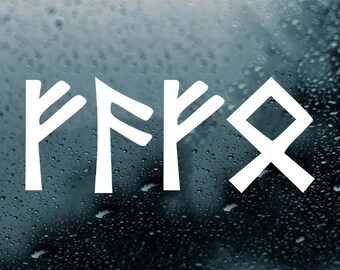 FAFO Futhark Runes Viking Norse Celtic Vinyl Sticker Decal for Car Window Laptop