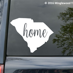 South Carolina Vinyl Decal Sticker - SC Home Myrtle Beach Charleston