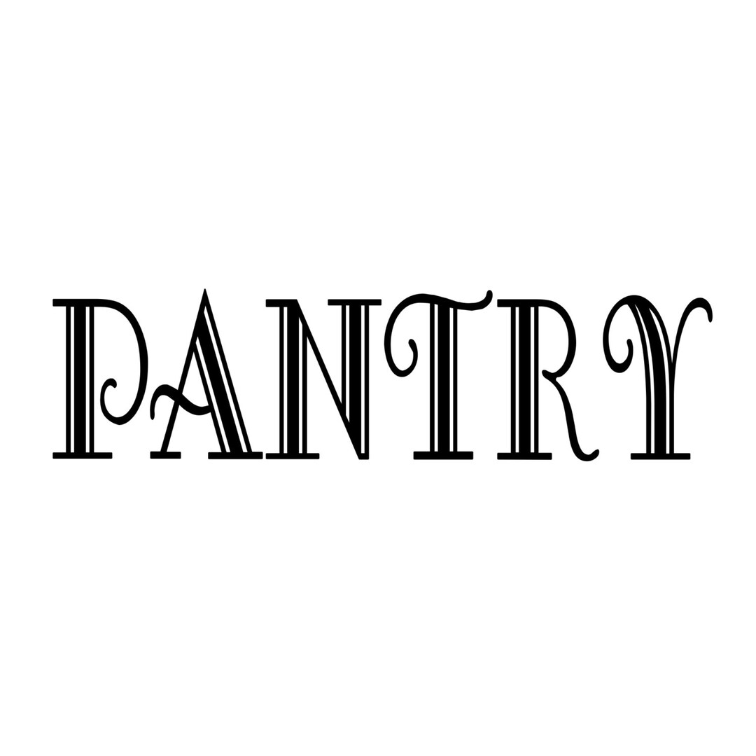 Pantry Letrero Pantry Label (#2) - Vinyl Decal Sticker - Kitchen Food Provisions ...