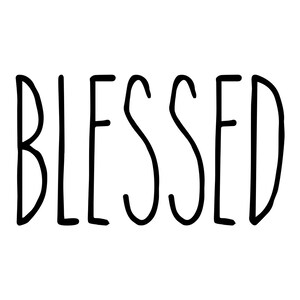 Blessed - Rae Dunn Inspired Vinyl Sticker - Kitchen Home Organization ...