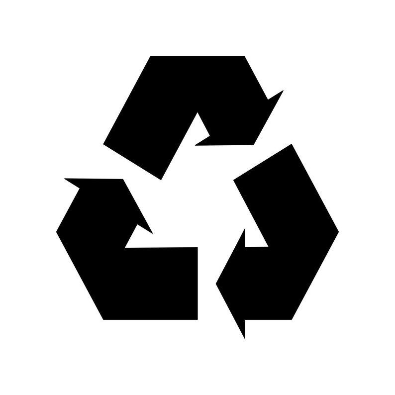 RECYCLE SYMBOL Vinyl Decal Sticker Reduce Reuse Recycling Etsy