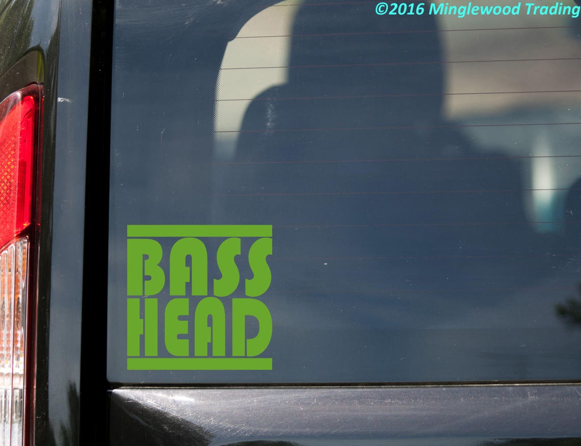 BASS HEAD V1 Vinyl Decal Sticker EDM Music Basshead Etsy