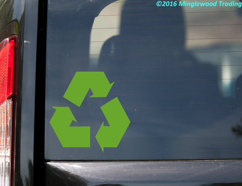 RECYCLE SYMBOL Vinyl Decal Sticker Reduce Reuse Recycling Etsy