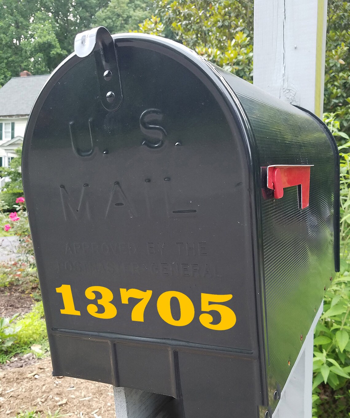 HOA Mailbox Numbers Vinyl Sticker 1 to 10 Tall Etsy