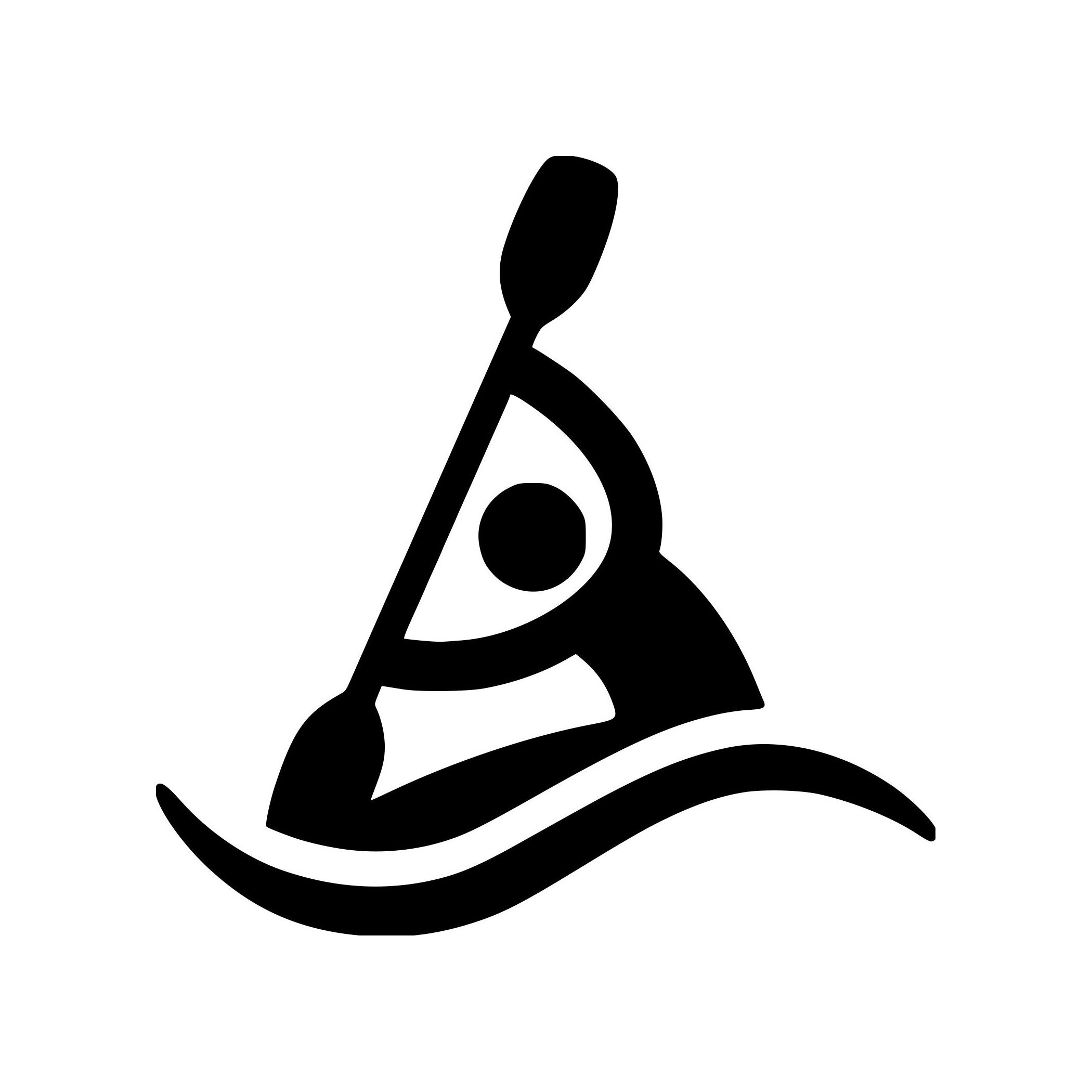 KAYAKER Vinyl Decal Sticker Canoe Kayak Rafting Whitewater Etsy