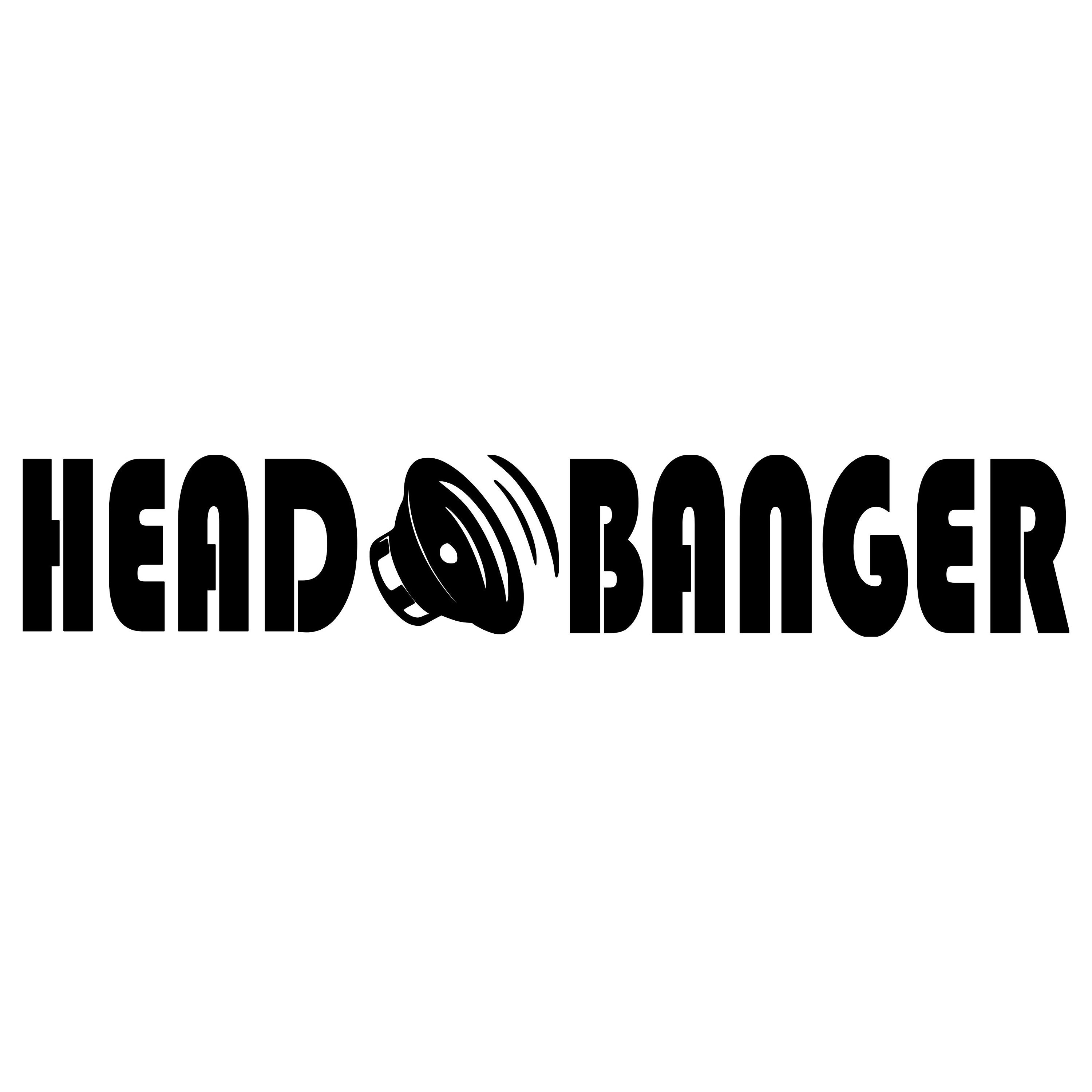 Buy Headbanger V1 Vinyl Decal Sticker EDM Music Speaker Basshead Head Banger  Online in India 
