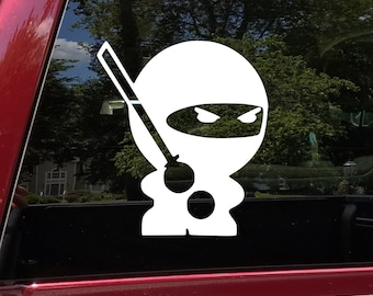 Ninja Vinyl Decal - Shinobi Warrior Japan Ninjato Ninjaken - Die Cut Sticker