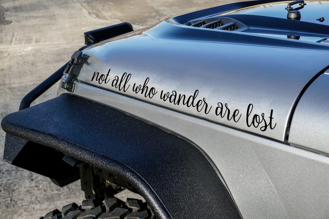 Not All Who Wander Are Lost Decal Travel Decal Mountan - Etsy
