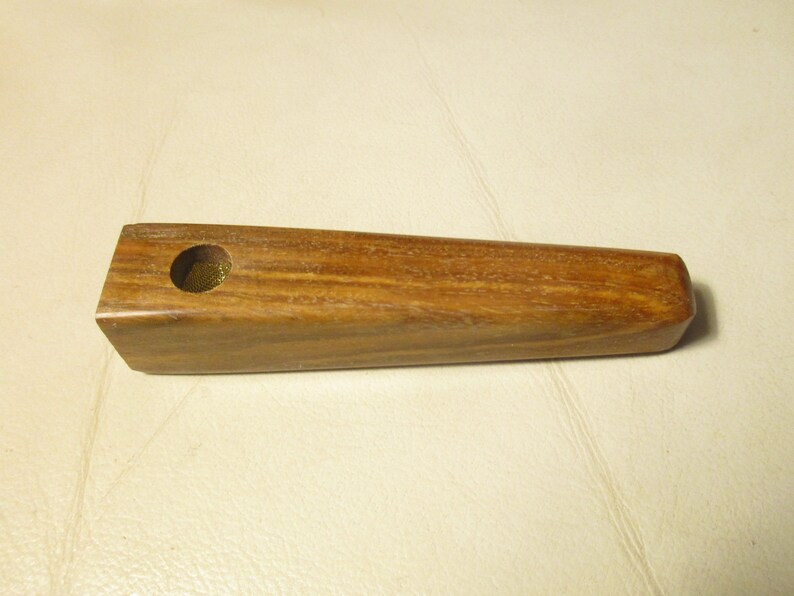 LIGNUM VITAE Hardwood 1-4 puff wood small tobacco smoking pipe lotI74 Worlds HARDEST Wood large suction hole 38 Diameter bowl.