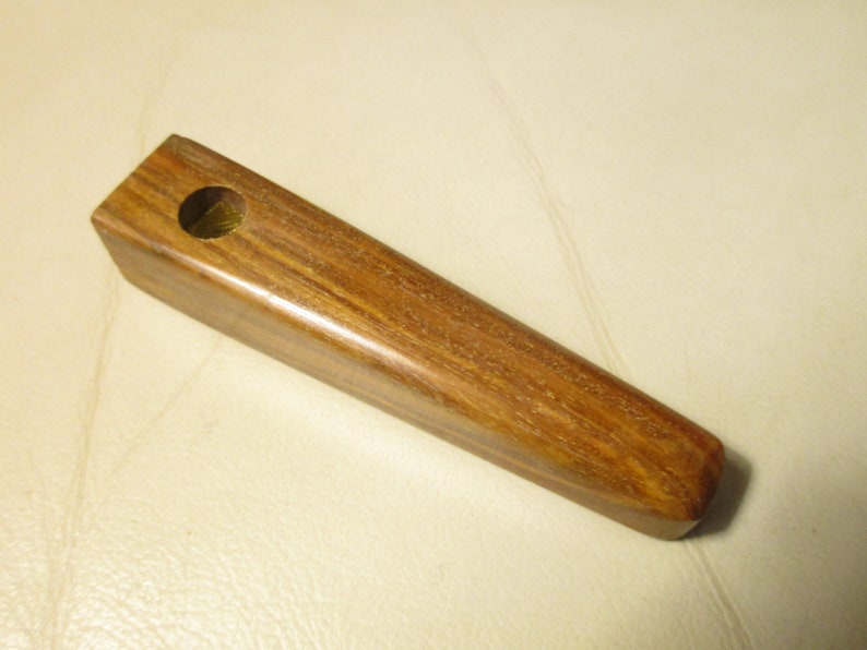 LIGNUM VITAE Hardwood 1-4 puff wood small tobacco smoking pipe lotI74 Worlds HARDEST Wood large suction hole 38 Diameter bowl.