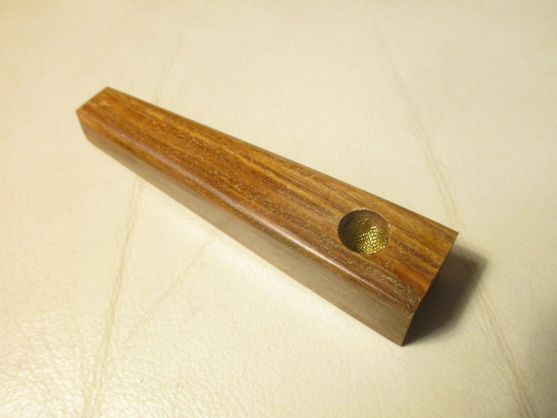 LIGNUM VITAE Hardwood 1-4 puff wood small tobacco smoking pipe lotI74 Worlds HARDEST Wood large suction hole 38 Diameter bowl.