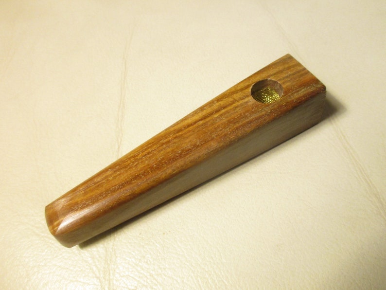 LIGNUM VITAE Hardwood 1-4 puff wood small tobacco smoking pipe lotI74 Worlds HARDEST Wood large suction hole 38 Diameter bowl.