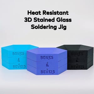 Plantilla de soldadura angular 3D resistente al calor para crear vitrales con plantas, flores y suculentas.