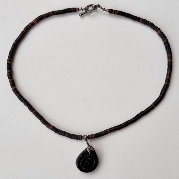 Black Coral Pendant Etsy