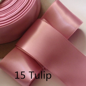 5 Meter 1,5 Zoll Single Face Satin Band in Tulip DM10-15