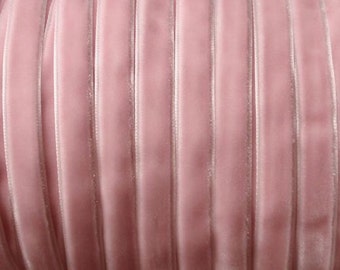 10 Yards 3/8 inch Velvet Ribbon in Pink RY-038-036