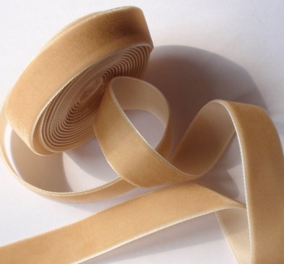 Chocolate Brown Silk Velvet Ribbon 4 Widths to Choose From 
