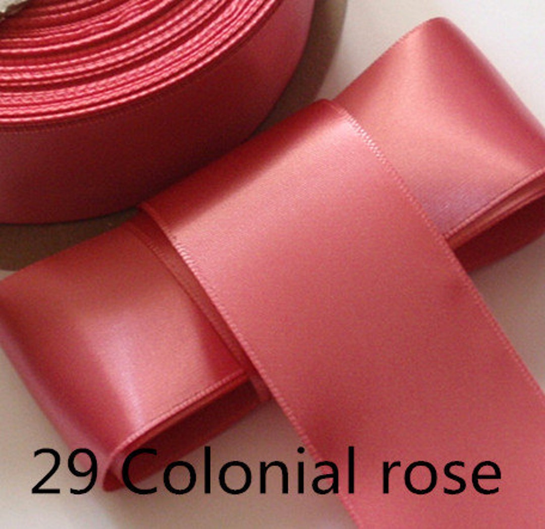 5 Yards 2 Inches Single Face Satin Ribbon in Coloinal Rose DM 20-29 - Etsy