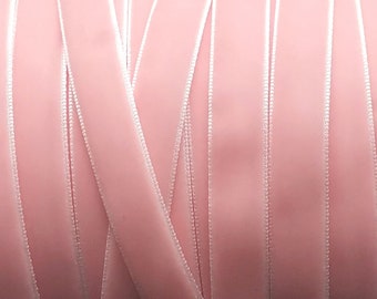 7  yards 1/2 inches Velvet Ribbon in light pink RY-1/2- 08