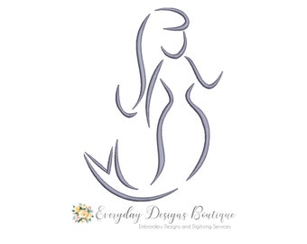 Download Mermaid Outline Etsy