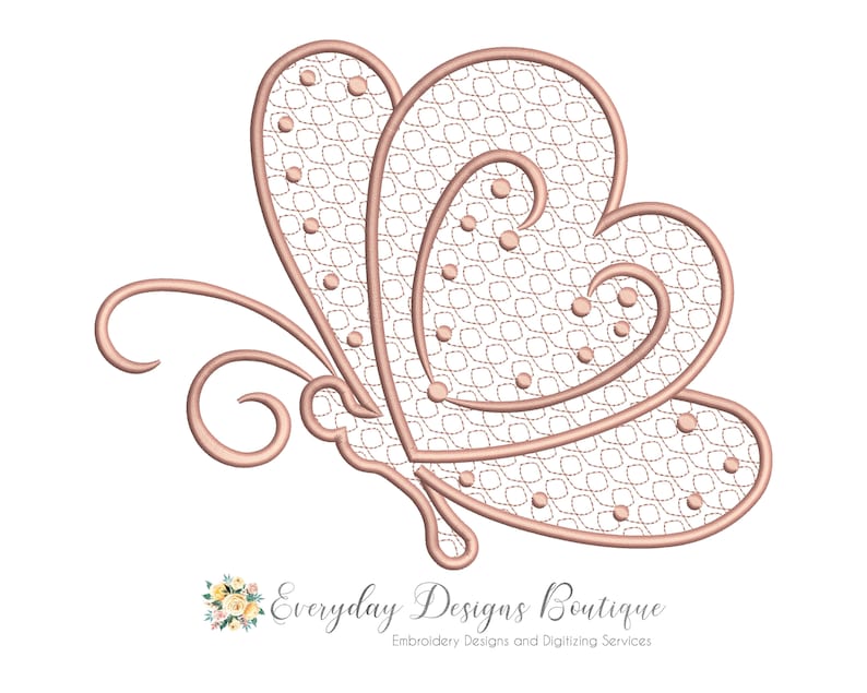 Heart butterfly machine embroidery design butterfly  etsy Heart butterfly machine embroidery design butterfly  etsy