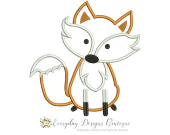 Fox Applique Machine Embroidery Design - Fox Applique - Fox Embroidery - Cute Fox Applique - Fall Fox applique