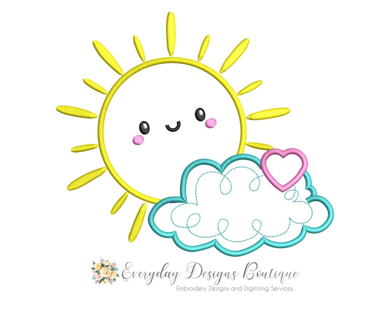 free embroidery designs pes smiling sun