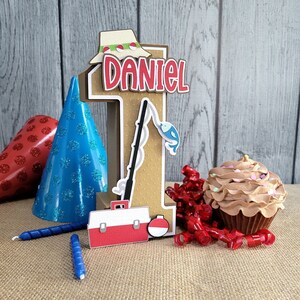 Fishing 3D Letter or Number, Fishing Birthday