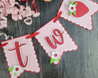 Strawberry High Chair Banner - Berry Sweet Party