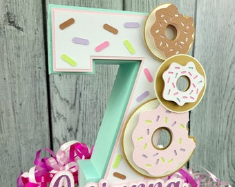 Donut 3D Letter or Number - Donut Birthday - Donut Party