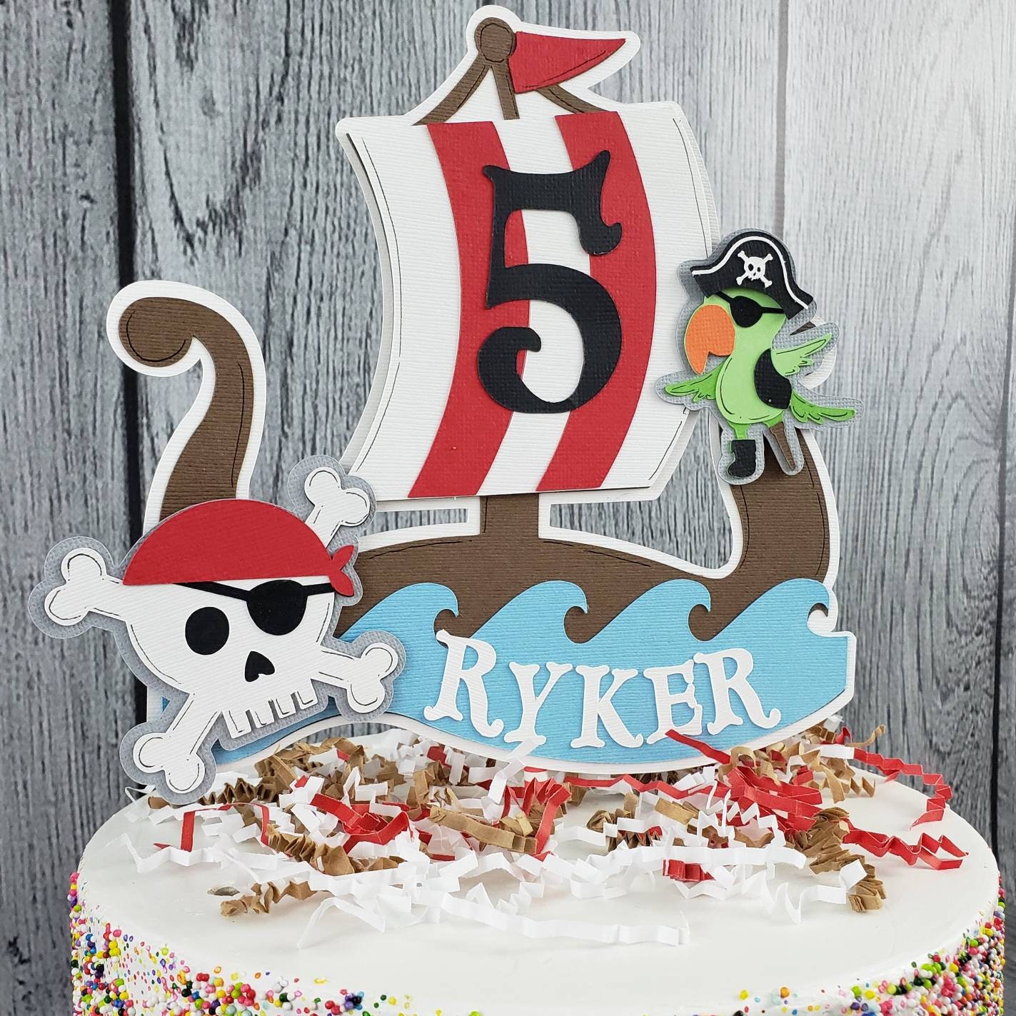 Pirate Cake Topper Etsy