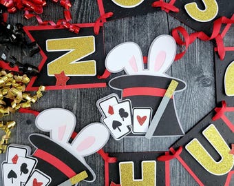 Magic Show Banner, Magician Birthday Party
