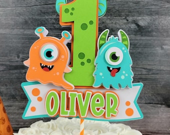 Silly Monster Birthday Cake Topper