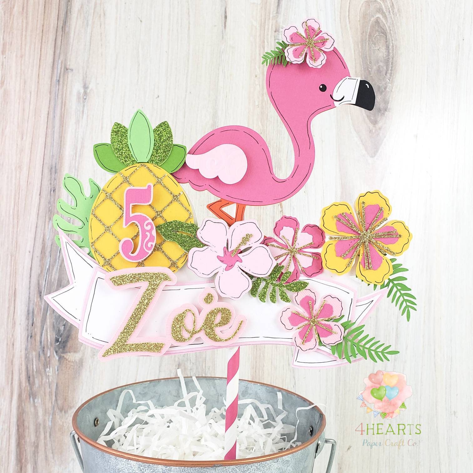Flamingo Cake Topper - Etsy