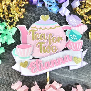 Tea For Two Cake Topper